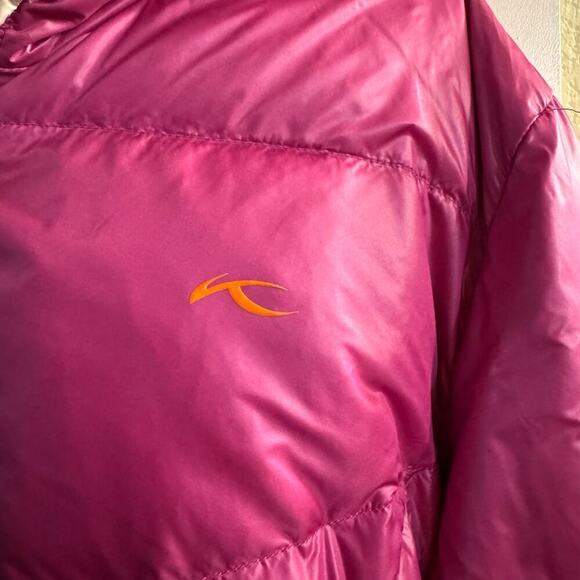 Kjus Women's Backflip Jacket Goose Down Reversible Puffer Pink Gray Size 2XL - Picture 5 of 9